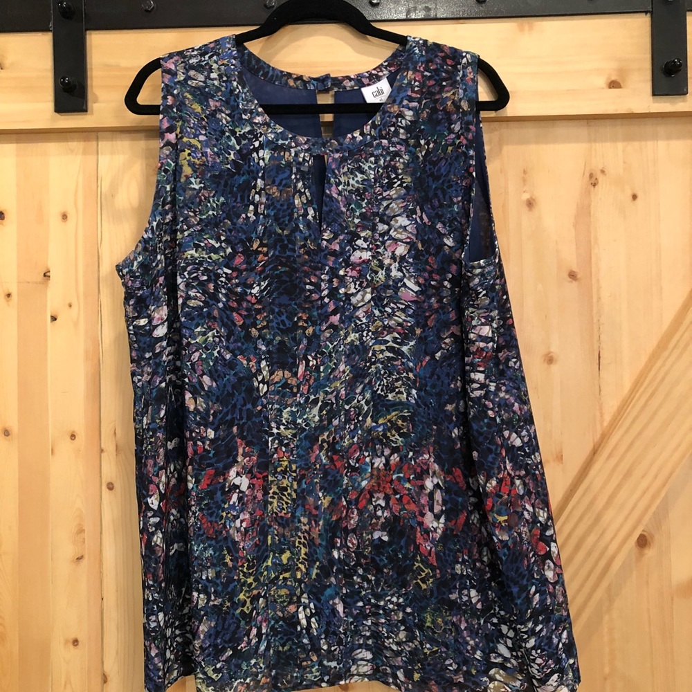 XL Cabi Sleeveless Silk Top. Never worn
